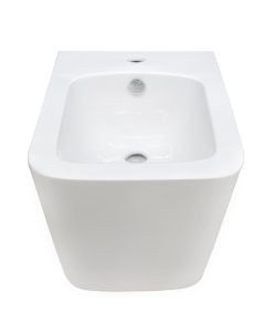 Wall mounted bidet, porcelain, white, 51x38xH44 cm