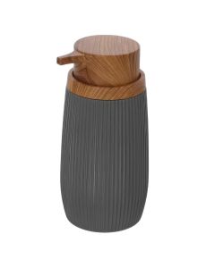 Dispenser sapuni të  lëngshëm, LONDON, ABS/plastik, gri, 6,5xH 17cm