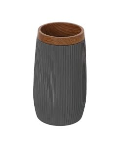 Mbajtëse furçe dhëmbësh, LONDON, ABS/plastikë, gri, 6,5xH12cm