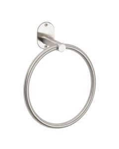 Towel holder, circular, stainless steel 304, silver, 19x22.6xH7.7 cm