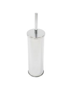 Toilet brush holder, chrome/stainless steel, silver, 10xH38cm