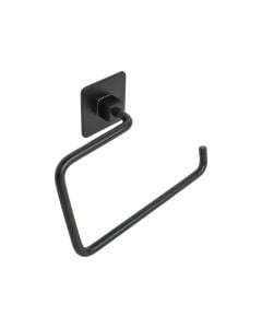 Toilet paper holder, steel/metal, black, 18x12xH7cm