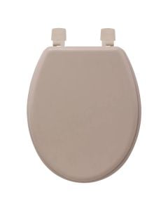 Toilet lid, MDF, plastic hinge, beige, axis 13-18 cm, 37x43 X5 cmcm