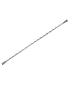 Shower curtain pipe, Straight, stainless steel, silver, 135-250cm