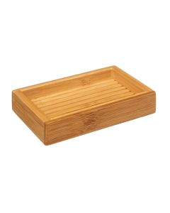 Soap holder, Terre Inconnue, bamboo, brown, 12.5x8xH2.5 cm
