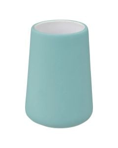 Toothbrush holder, sandstone, blue, 8.3x8.3xH11.8cm