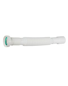 Flexible drain siphon, Extendable, plastic, White, 1/1/2'' x 32-40 mm