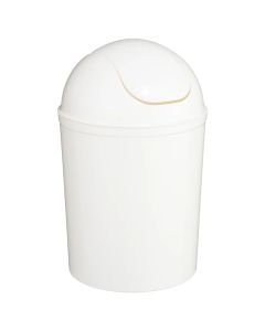 Waste bin, 7 L, polypropylene, White, 19.5xH33cm