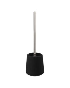 Toilet brush holder, Colorama, ceramic, black, 12xH39 cm