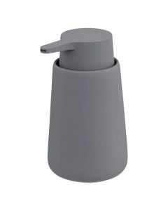 Liquid soap holder, Colorama, 250 ml, ceramic, gray, 8.8xH14 cm