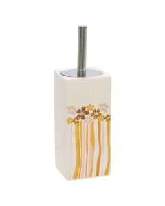 Toilet brush holder, ceramic, colorful, 11x11xH38 cm