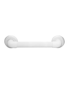 Holding rod, thermoplastic, white, with screws, 30 cm