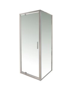 Shower cabin, aluminum profiles, chrome, 6 mm glass, 80x80xH190 cm
