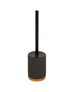 Furçë tualeti, polirezinë, gri e errët, 8.8xH38 cm