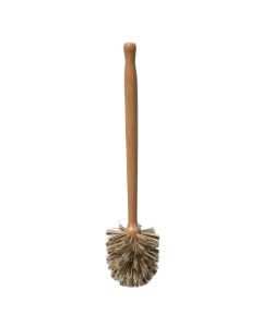 Toilet brush, natural wood, brown, 8xH35 cm