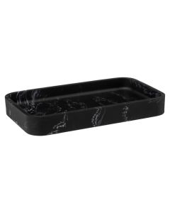 Accessory organizer, toilet, resin, black, 19x11xH2.5 cm