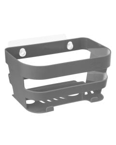 Shampoo holder, with vacuum, Abs, gray, 22.4xH15.5 cm