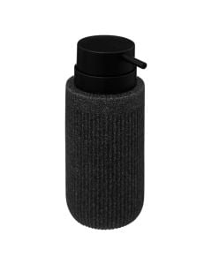 Soap dispenser, Onyx, polyresin, gray, 7xH17cm
