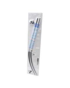 Shower curtain pipe, arched, aluminum, chrome, 90x90 cm