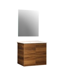 Toilet furniture set, Arlo, Mdf, dark brown 65 cm