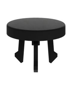 Basin stopper, extra pourer, abs, black