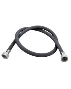 Supply pipe, for washing machine, rubber/plastic, gray, 3/4''x150cm
