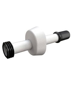 Exhaust pipe set, for cassette, plastic/Abs, white
