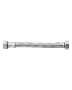Flexible pipe, stainless steel mesh, F-F, 1/2''X1/2''X100 CM