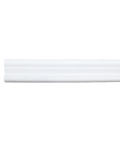 Decorative wall frame, Polystyrene, white, 240x1.7xH 3.5 cm