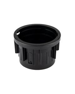 Extension for leveling support, Archimedes, with register, PP, black, 50 mm