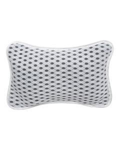 Headrest pillow, in bathtub, polyester, gray, 26x17.5xH7 cm