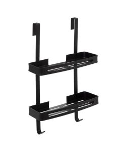 Shampoo holder, Blackalu, aluminum, black, 32.5x16xH60 cm