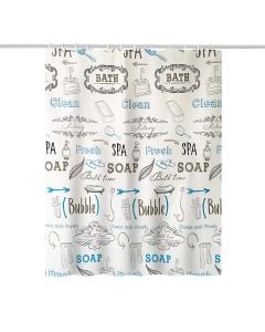 Shower curtain, PeVa, colorful, 180x200 cm