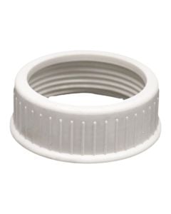 Plastic nut, white, 1/1/2''