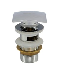 Basin drain, Click Clack, Square, Aquastop, Bronze, Silver