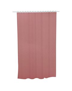 Shower curtain, 12 rings, Polyester, Pink, 180x180 cm