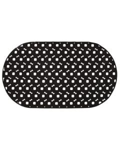 Non slip mat, Rectangular, Plastic, Black, 70 cm