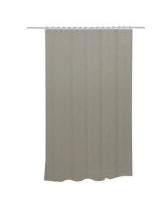 Shower curtain, 12 rings, Polyethylene, EVA, Anthracit, 180x180 cm