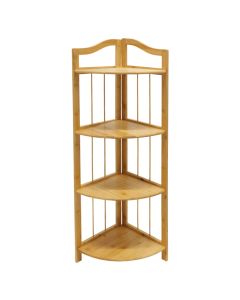 Multipurpose shelf, Ashija L, Bamboo, Natural, 4 levels, 29x29x102 cm