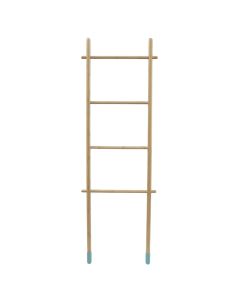 Towel hanger ladder "Sotje" bamboo material, 4 levels. Dimensions: H180 x W60 x D3.5 cm