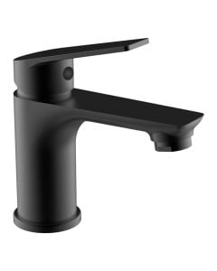 Basin mixer, ''Life'', bronze material, black color, matte finish