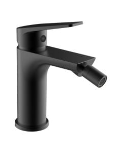 Bidet mixer, "Life black", bronze material, black color, matte finish
