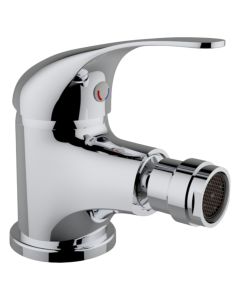 Bidet mixer, ''Fast'', bronze material, silver color, chrome finish, drain included, height, H: 10 cm