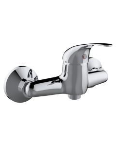 Shower mixer, ''Fast'', bronze material, silver color, chrome finish, 1 outlets