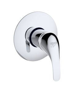 Concealed shower mixer, ''Fast'', bronze material, silver color, chrome finish
