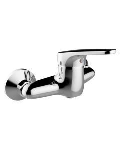 Shower mixer, ''Mia'', bronze material, silver color, chrome finish, 1 outlet
