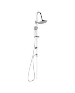 Shower column, ''Wind Round'', inox 304 material, silver color, chrome finish, anti-limestone
