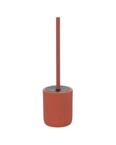 Toilet brush with holder ''Color'' in ceramic red color. Dimensions, H : 39.5 cm, Ø : 10.8 cm
