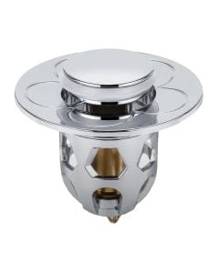 Universal drain Click-Clack in ABS silver color