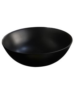 Wash Basin, cabinet mounted, porcelain, black, H14,5xØ36 cm